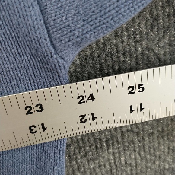 John Ashford Men's Pullover Golf Sweater Blue XL Diamond Argyle Crew Neck Cotton - Picture 13 of 13